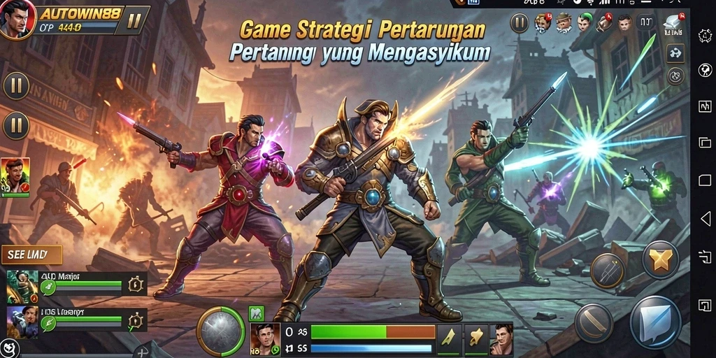 Tangkapan layar gameplay <strong>AUTOWIN88</strong> menampilkan pertarungan strategis yang mendebarkan.