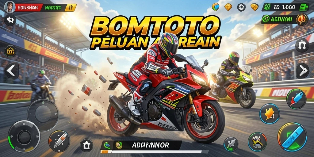 Screenshot menarik dari gameplay intens BOMTOTO.