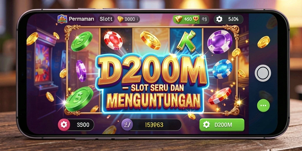 Tampilan gameplay D200M yang menarik dengan antarmuka Slot yang rapi.