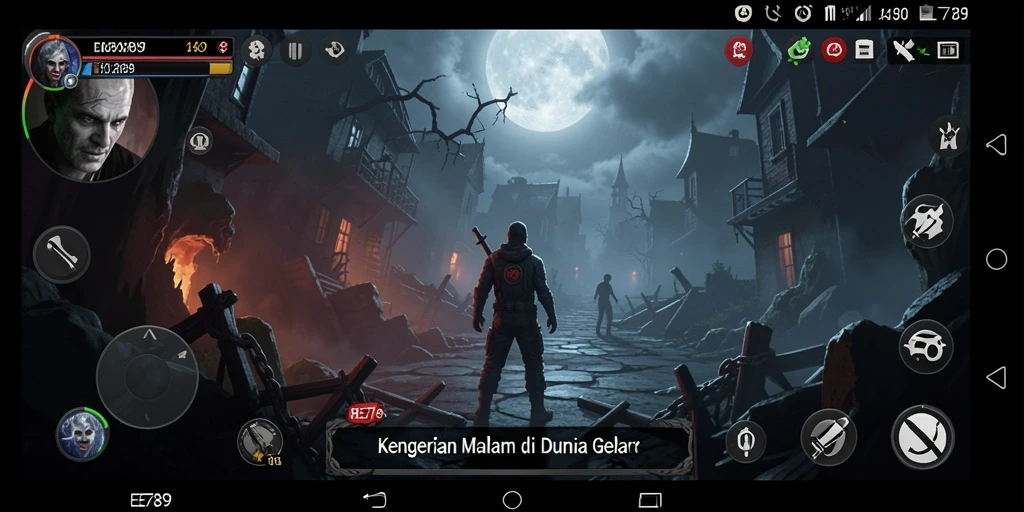 Screenshot EE789 menunjukkan atmosfer mencekam dan gameplay yang menegangkan.