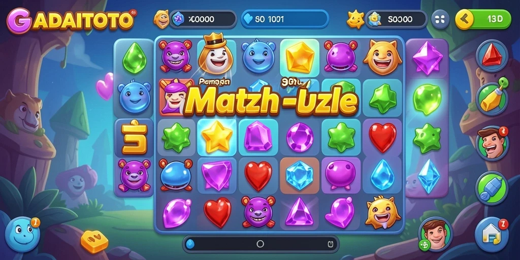 Tampilan menarik dari gameplay GADAITOTO yang penuh warna.