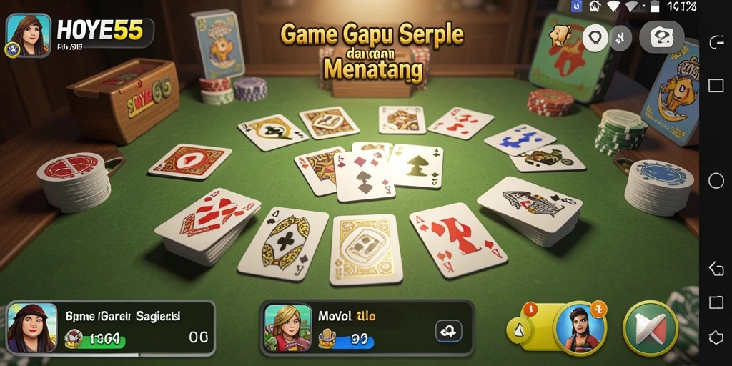 Tampilan gameplay seru dan interaktif dari HOYE55.