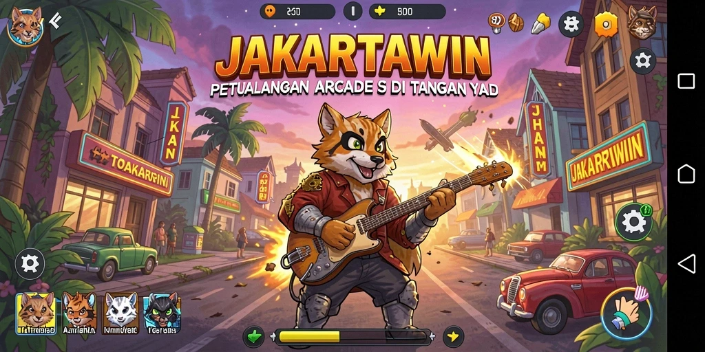 Tangkapan layar gameplay JAKARTAWIN yang seru dan dinamis.