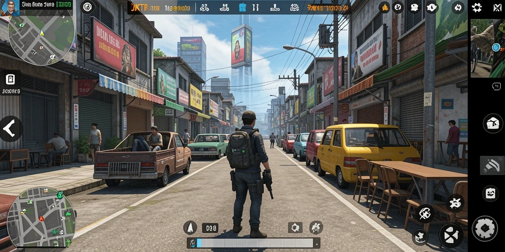 Screenshot menarik dari gameplay JKT8 yang menunjukkan fitur simulasi.