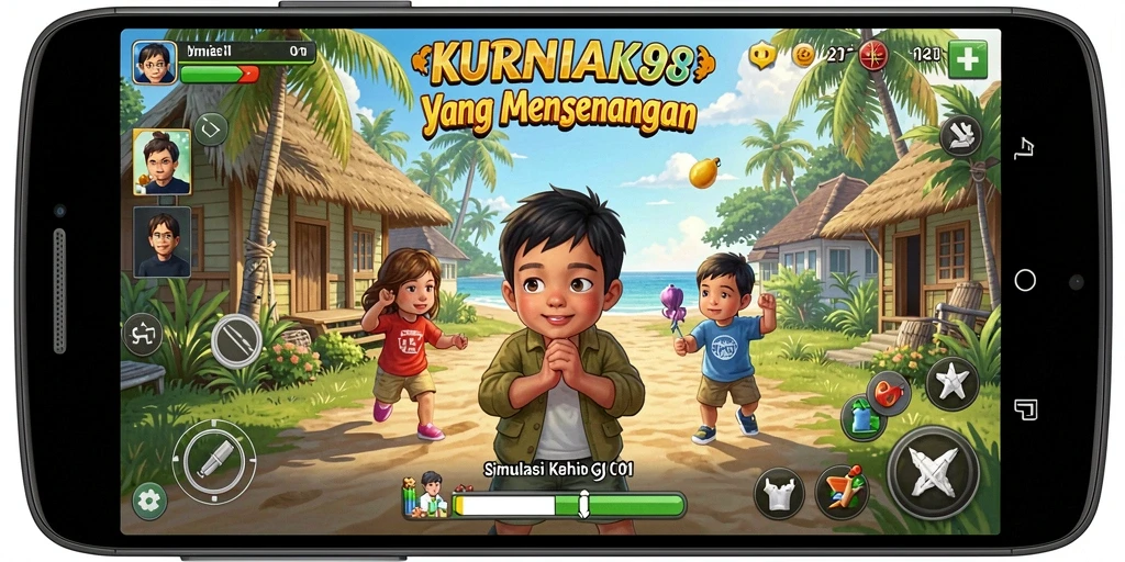 Tangkapan layar gameplay KURNIA898 menampilkan karakter yang sedang beraktivitas di dunia virtual.