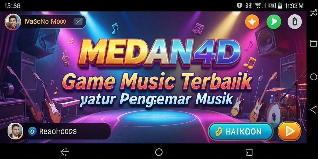 Tampilan gameplay <strong>MEDAN4D</strong> saat menikmati musik interaktif.