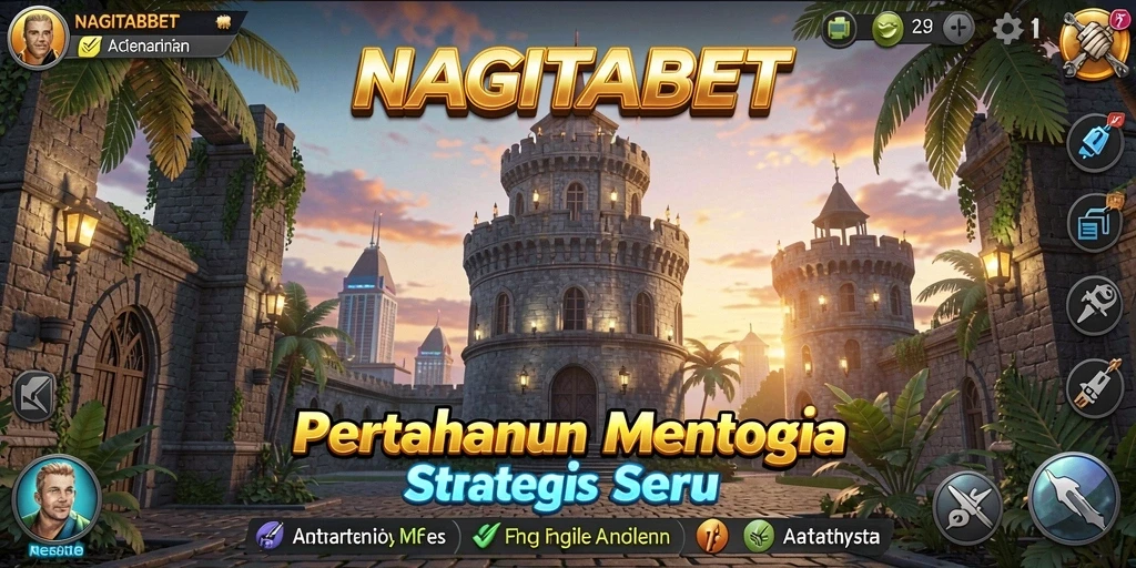 Gameplay seru NAGITABET menunjukkan strategi Tower Defense yang mendebarkan.