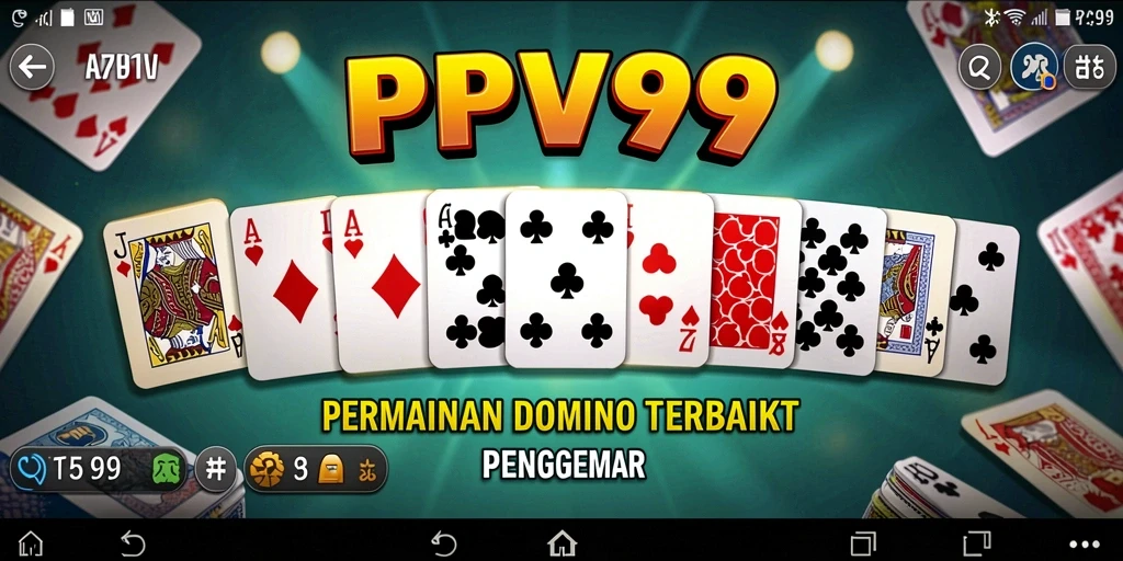 Screenshot PPV99 menampilkan keseruan gameplay Domino yang menarik.
