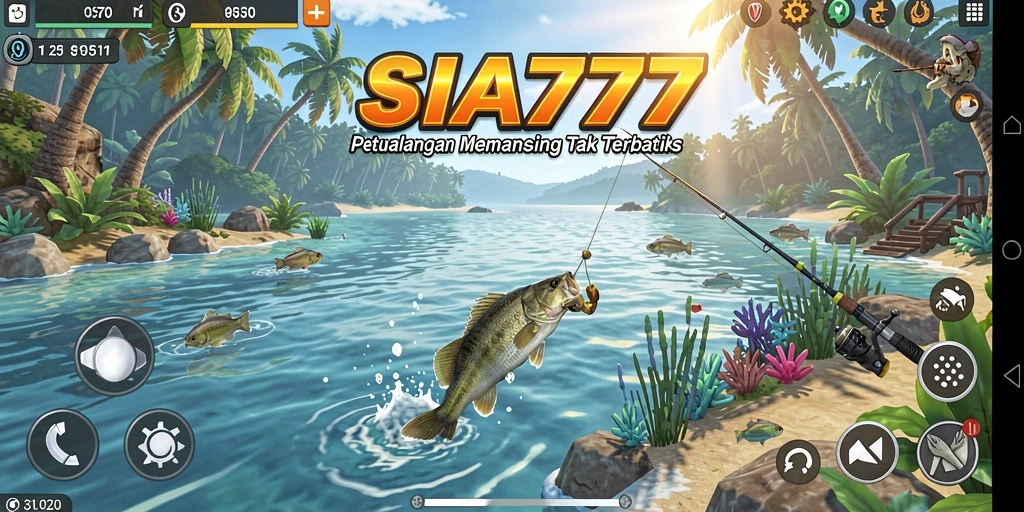 Tangkapan ikan yang spektakuler dalam SIA777 di tengah lautan.