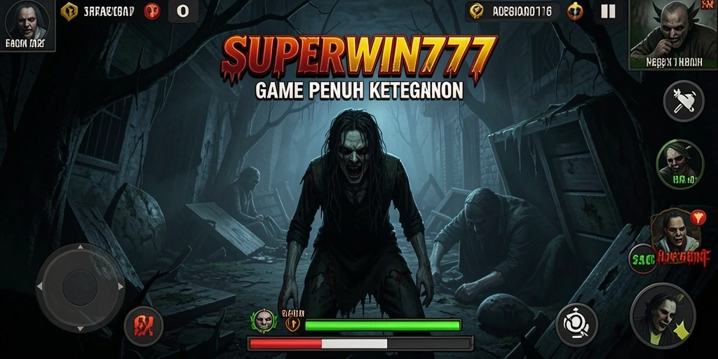 Screenshot menampilkan gameplay penuh ketegangan dari SUPERWIN777.