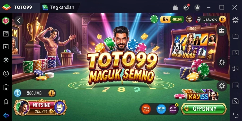 Tampilan gameplay kasino yang seru di TOTO99.